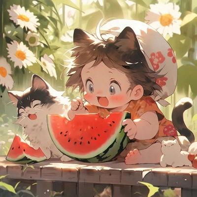 网红吃瓜动漫图片头像大全,趣味横生的二次元世界